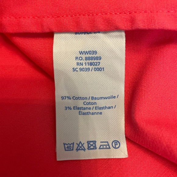 WOMENS BODEN CORAL CHINO TUNIC SLEEVELESS SHEATH DRESS SIZE 4L - Picture 10 of 10